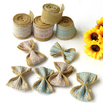 Kindergarten board newspaper lace decorative linen webbing Lace pattern Hemp roll ring Creative DIY handmade material hemp rope