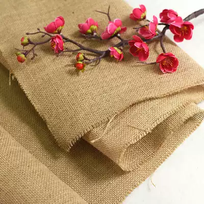 Kindergarten background wall decoration DIY hand burlap wall material hanging wall decoration background fabric