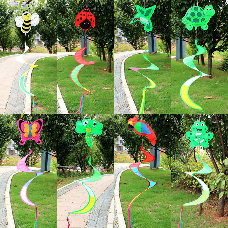 Colorful rotating windmill animal insect wind turning kindergarten school corridor decorated outdoor scenic decoration
