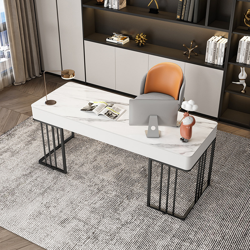 Simple slate desk modern minimalist study home desk multi-functional desktop computer desk gaming workbench