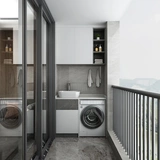 皮阿诺 Индивидуальная современная минималистская небольшая квартира в спальне в гриппе в шкафную вращающуюся плату