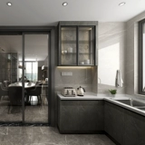 Пайпиано кабинета индивидуальная современная минималистская общая реконструкция кухни в качестве кварцевого камня столешница