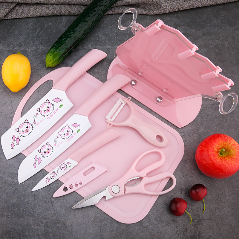 Cutting board Household antibacterial plastic mold-proof Korean fruit cutting board Cutting board Knife board Kitchen knife cutting board Two-in-one set
