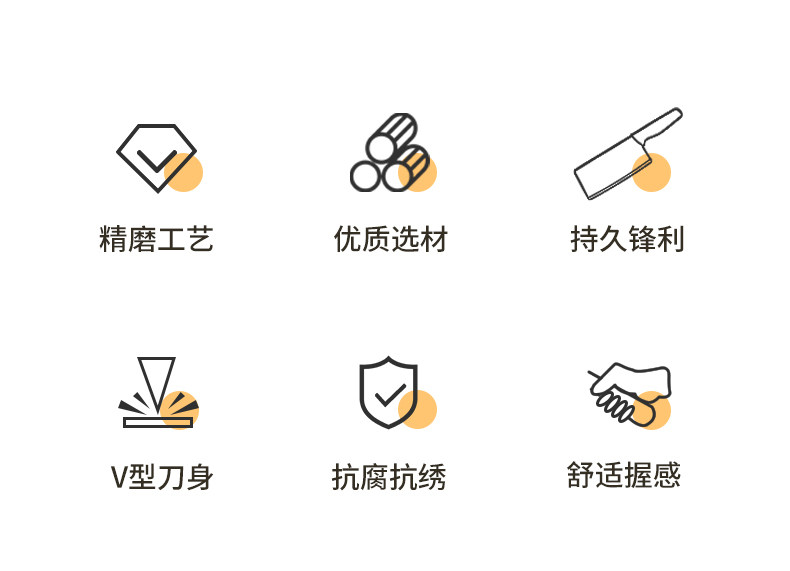 安享好物 安享A级切片刀-利皇白月光菜刀  