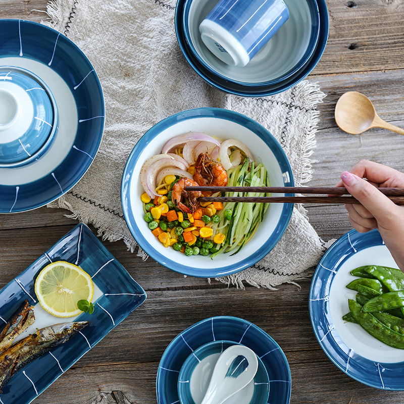 Tinyhome Japanese classic ceramic dish dish bowl meal long feng pan lotus expressions using flavor dish bowl rainbow such as bowl soup bowl