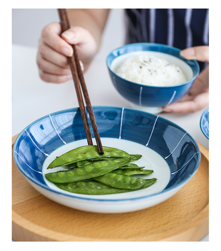 Tinyhome Japanese classic ceramic dish dish bowl meal long feng pan lotus expressions using flavor dish bowl rainbow such as bowl soup bowl