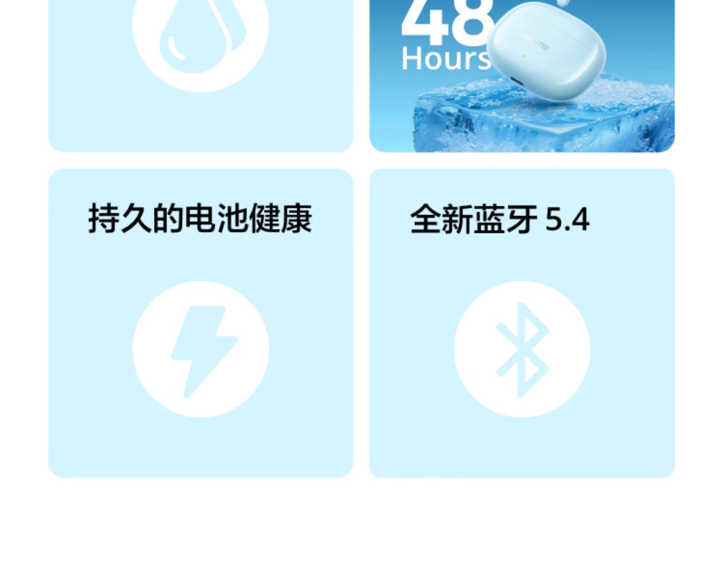 Смарт-гарнитура 【新品上市】realme真我budst200x入耳式蓝牙耳机超长续航