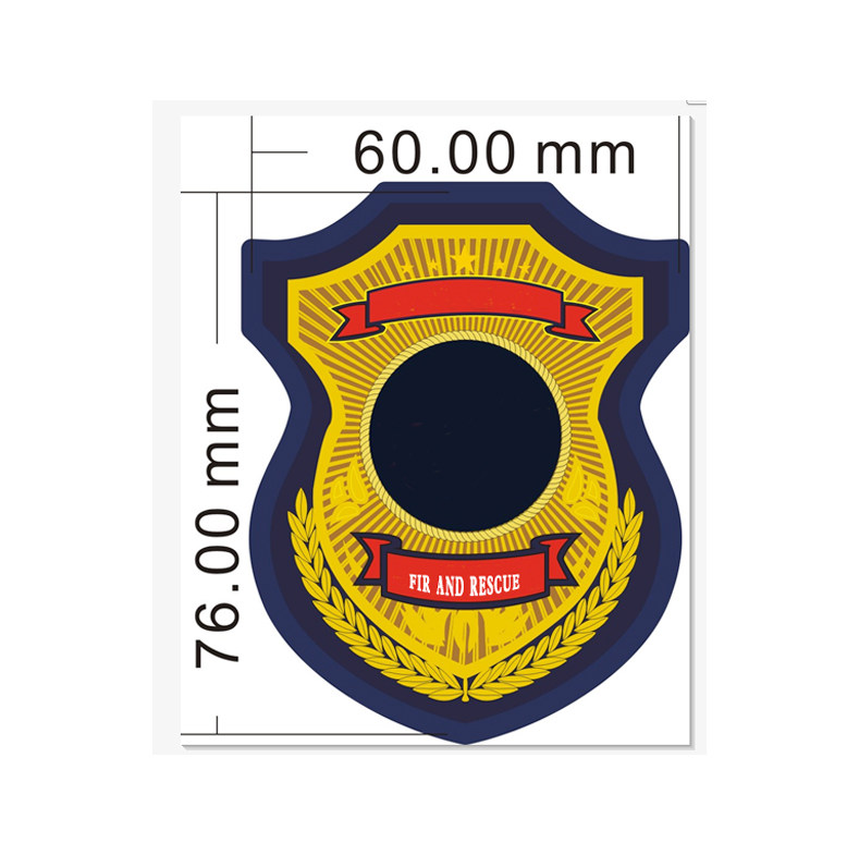 Pattern forest aid suit chest emblem suit fire rescue rescue suit chest emblem Velcro base wool sticker bottom veneer custom