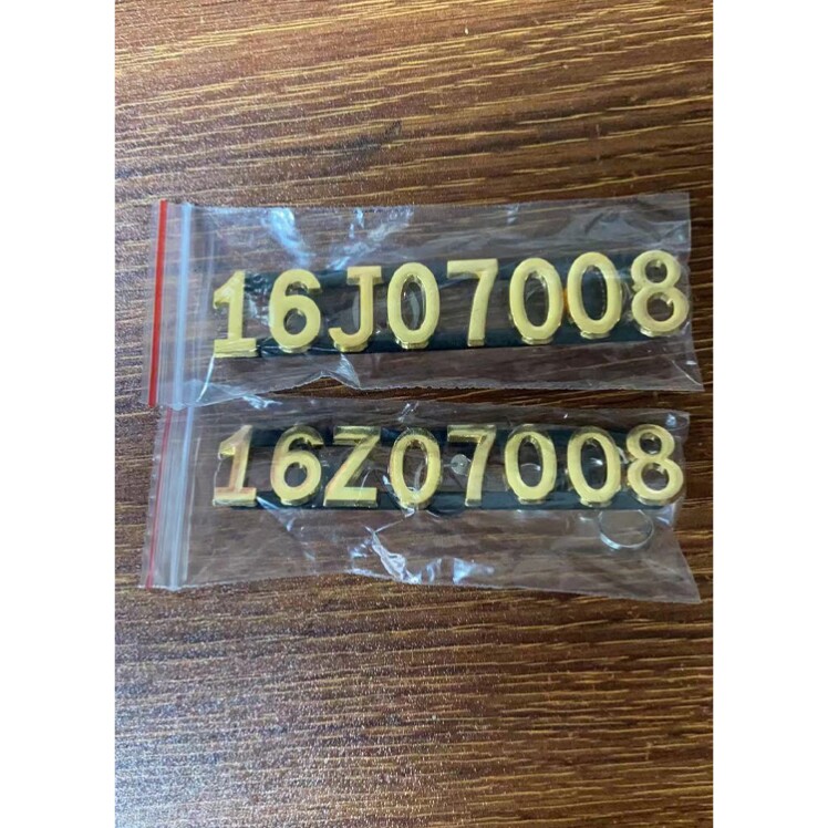 Metal gold alphabet Iron chest bra bra ring bra ring frame digital number is customized