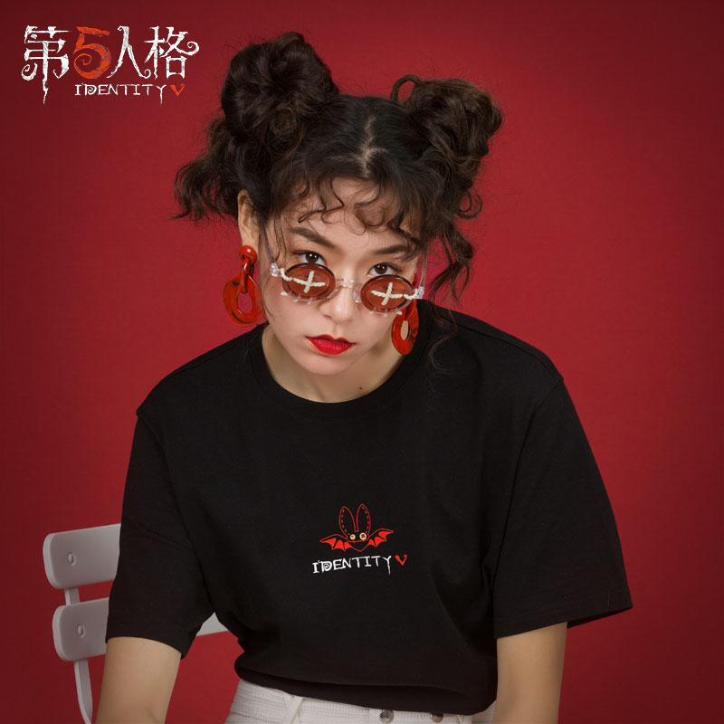 Fifth personality entourage series T-shirt-Bat muppet night bat clothes short-sleeved Netease official peripheral