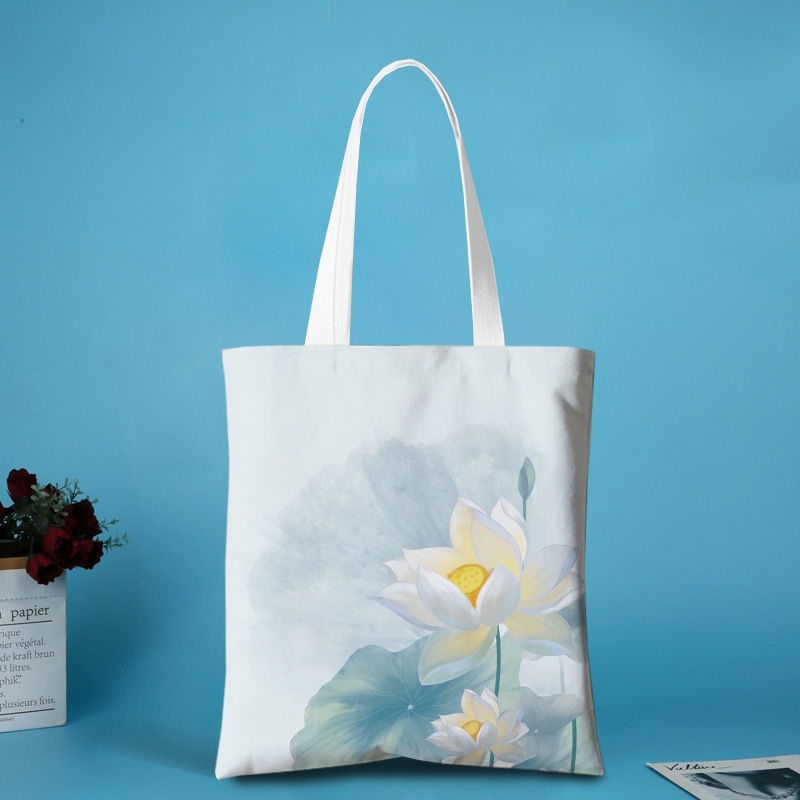 Sails Busbag Women Summer Pull Chain National Wind Ink Single Shoulder Bag Large Capacity Sail Bag Women Art Ancient Wind 100 Hitch Cloth Bag