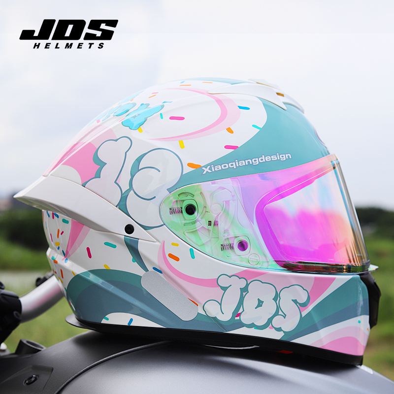 JDS バイクヘルメット 3C 認定 メンズ・レディース フルカバー バイク パーソナリティ レーシング 安全 四季対応 フルヘルメット ライディングヘルメット