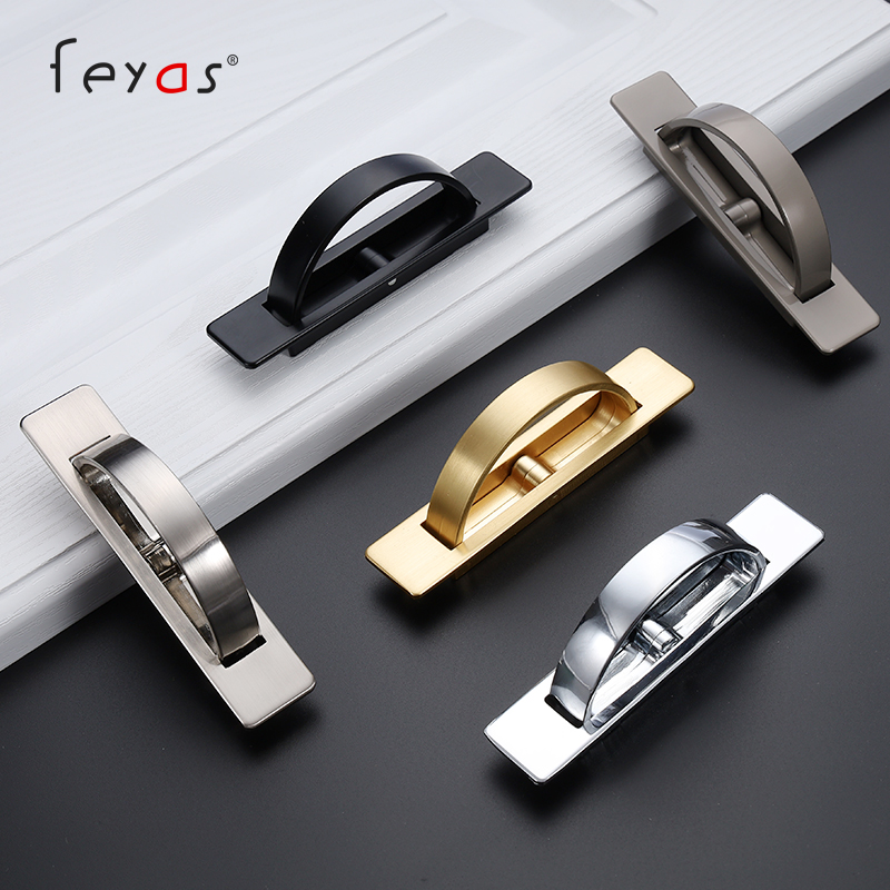 Tatami handle invisible dark handle embedded with embedded pedalling rice bed cover bed plate swivel handle hide dark