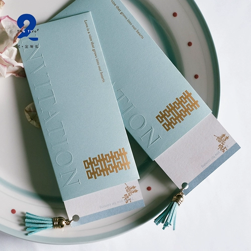 结 Индивидуальные подарки приглашения на свадьбу приглашения на свадебные банкеты легкие роскошные китайские творческие карты запечатывания.