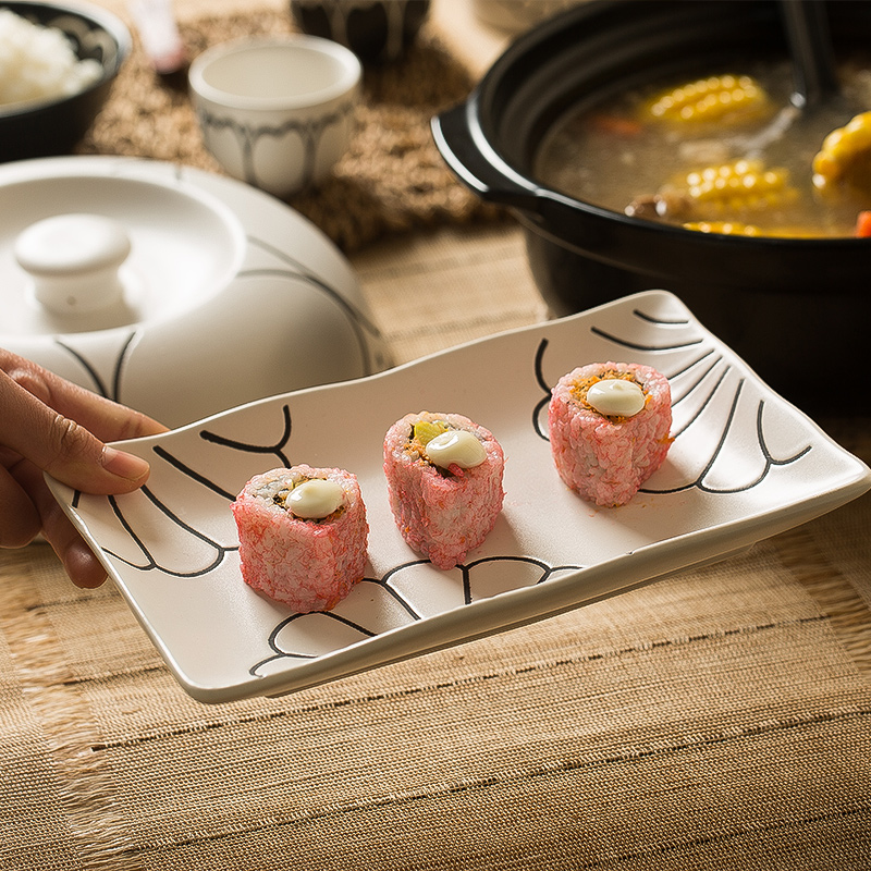 Japanese dishes suit household retro 4 creative move to use soup bowl dish oven special ceramic tableware