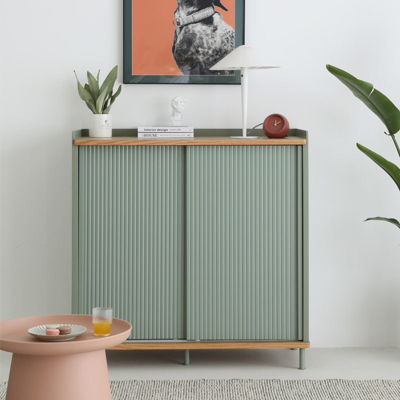 Wu Rice home entrance cabinet modern simple Nordic living room multi-layer home storage storage side cabinet furniture