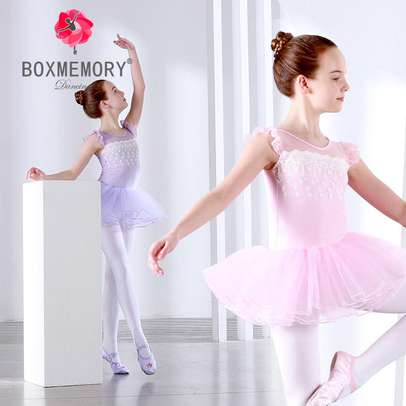 Children's Dance Clothing Girls Spring and Summer Short Sleeves Ballet Young Children's Body Exercise Clothing