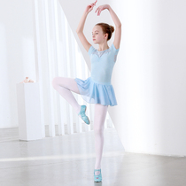 Childrens dance practice suit Long and short sleeves Spring and summer girls tutu Toddler exam dance performance suit set