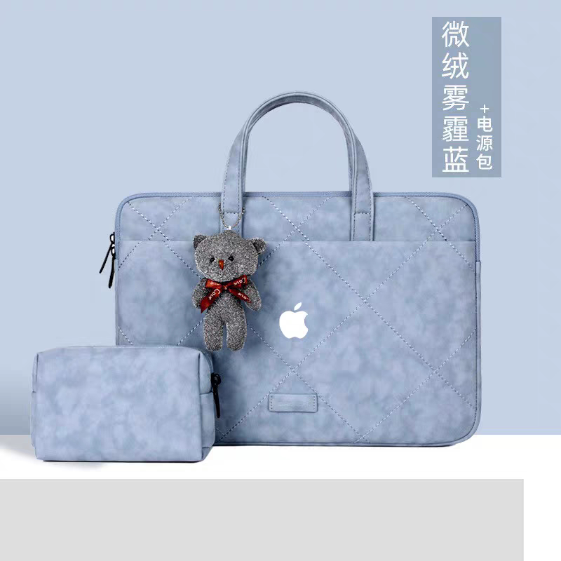 Suitable for Apple MacBook Air M1/M2/M3 Laptop Bag 13/ 15inch Pro Waterproof Handbag Men's and Women's Shoulder Crossbody Bag Protective Cover 14/ 16inch