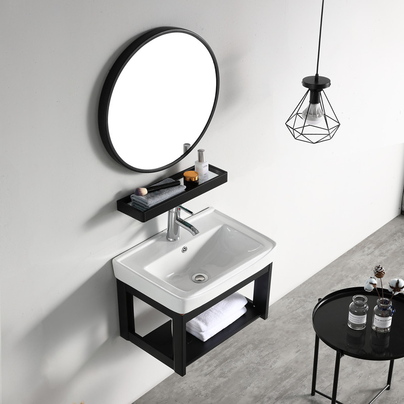 Hanging Wall Type Washbasin Bath Room Cabinet Combination Small House Type Make-up Room Mini Washbasin Waterproof Ceramic Washbasin