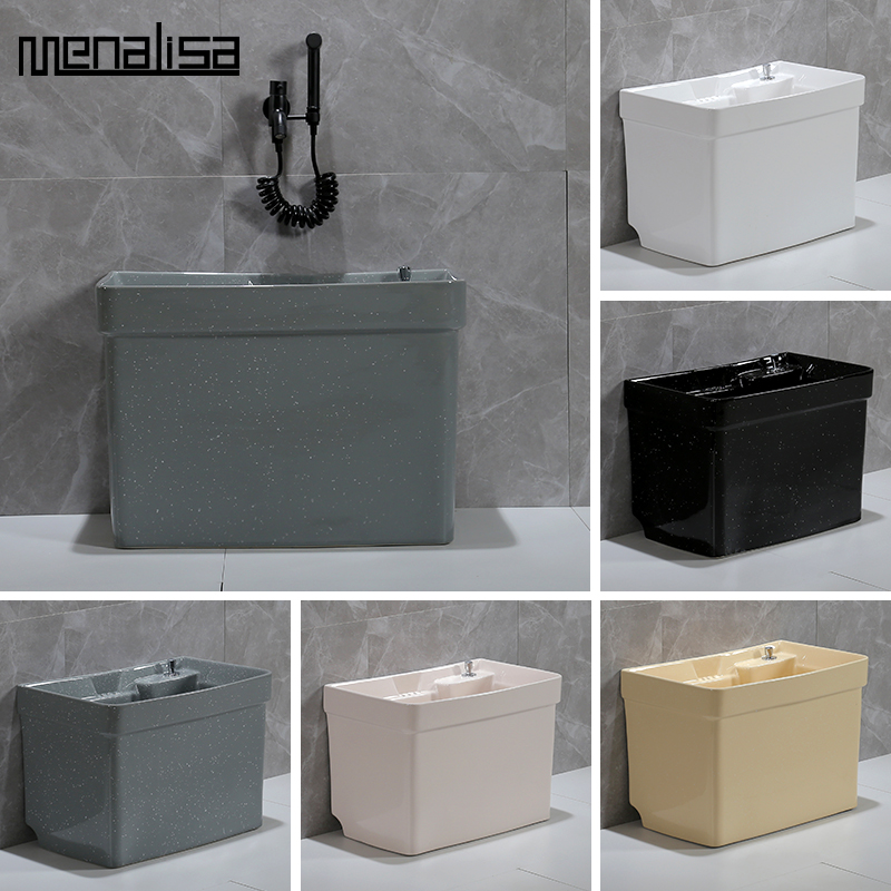 Color mop pool large size household toilet ceramic pier towel wash basin balcony dirty water landing slot