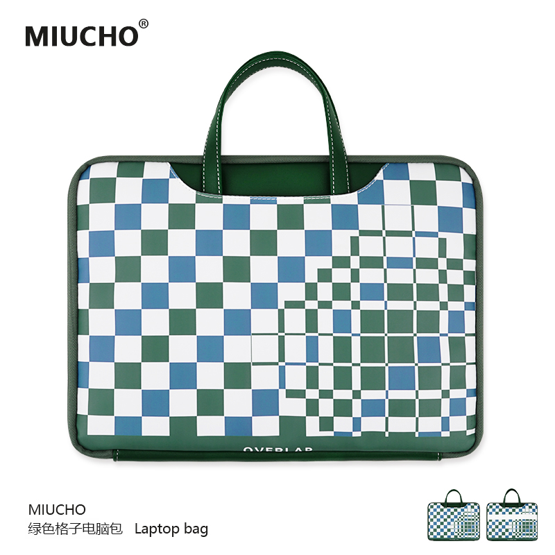 MIUCHO Retro Checkerboard Lattice Notebook Laptop Pack for Apple Huawei 13 3 Dell 14 Microsoft