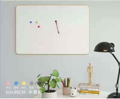 West View plastic soft edge hanging large whiteboard 60 * 90cm magnetic double-sided whiteboard children's drawing board office message board notebook board tutor training writing board