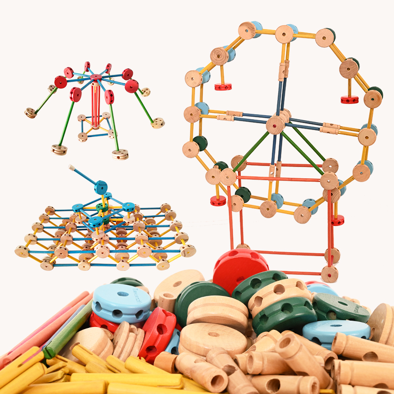 Mon Aids Full Kit Toys 1 Year Old 2 Years 3 Year Old Children's Education Puzzle Games Baby Building Block Socket Puzzle