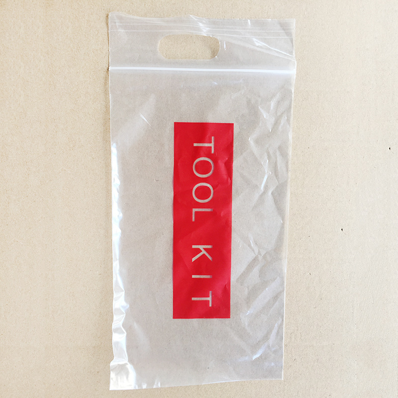 Spot direct sales with the car supporting tool bag Product self-sealing bag Plastic tool bag extended plastic self-sealing bag