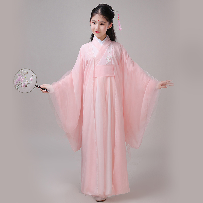 Children's ancient dress Han clothes girl Yang Zijin find the same fairy suit nectar with a dress superfairy floating in a Chinese wind