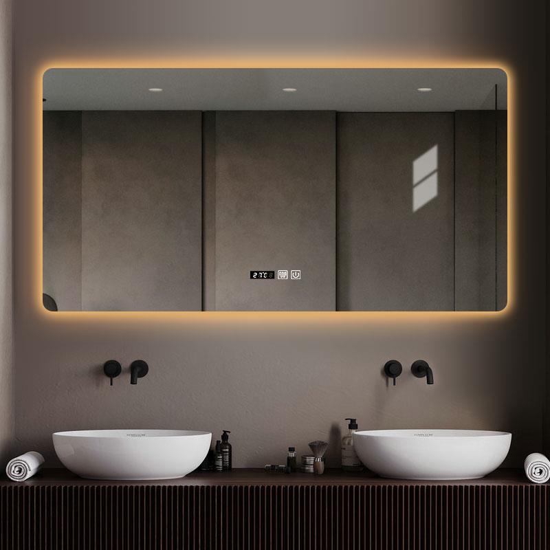 Smart mirror touch screen backlight square light LED bathroom mirror light anti-fog bathroom mirror wall wall