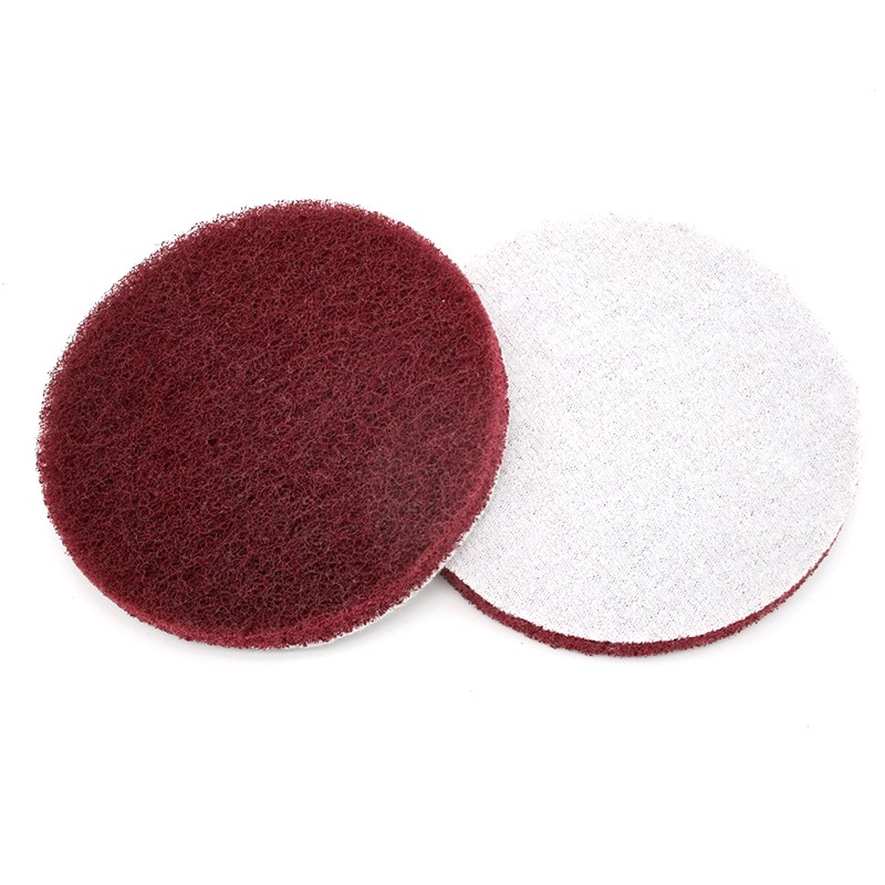 5 inch flocking 100 cleaning disc self-adhesive polished sheet Baise cleaning cleaning disc round polishing machine accessories