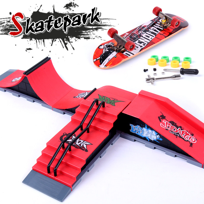 Creative Children Toy Finger Skateboard Venue Competition Professional Venue Props Matching Suit Portfolio of the full set of venues