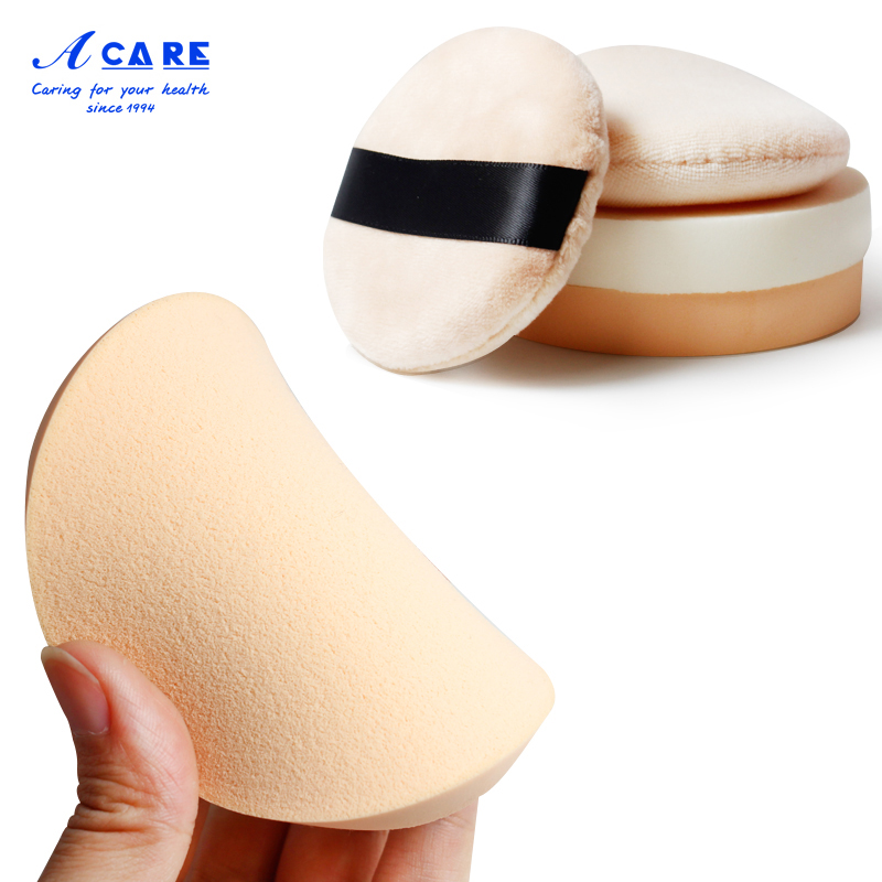 Acare Dry and wet dual-use powder setting powder puff Photo studio Makeup artist uses a large sponge round to wipe the puff woman