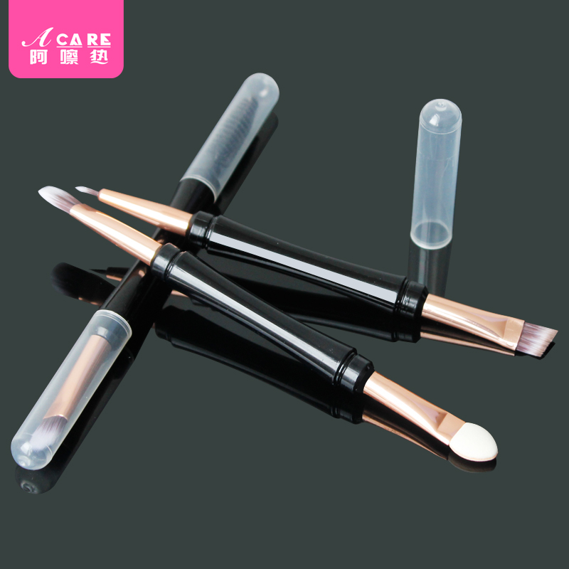 Preferential Brow Powder Brush With an eyebrow brush Eyebrow Brush Makeup Kit Portable Woman Small Sweep Brow Comb Double Head Eye Shadow Brush