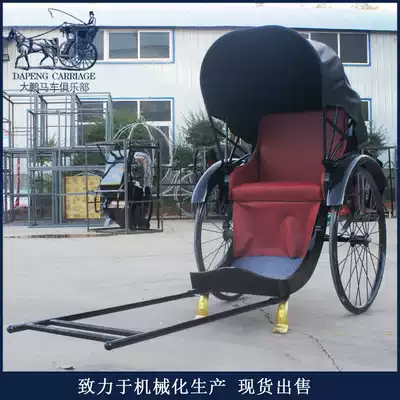 Gold rwagon Old Shanghai Film and Television Props Manpower Pull Car Scenic Area