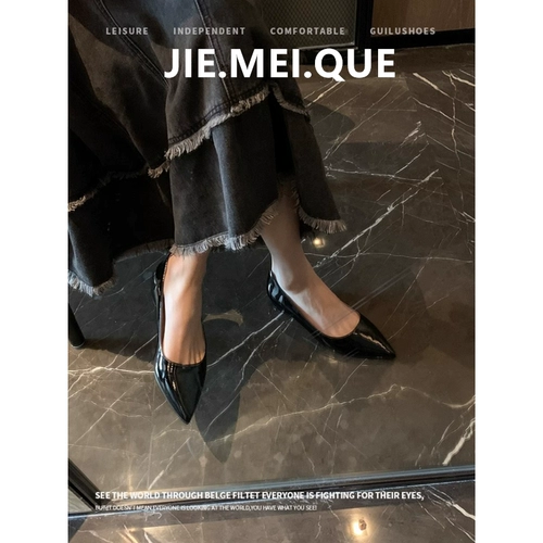 Летние туфли для кожаной обуви, универсальная подходит с юбкой, обувь, французский стиль