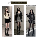 Martens, демисезонные высокие сапоги, утепленные ботинки, средней длины, подходит для подростков