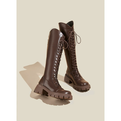 Martens, демисезонные утепленные высокие сапоги, средней длины, подходит для подростков