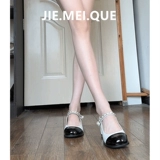 Летняя обувь на высоком каблуке, туфли для кожаной обуви, подходит с юбкой, французский стиль, в стиле Шанель