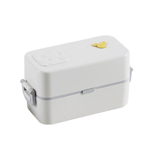 Японская стиль двойная ланч -коробка банка может микроволновая печь, отопление специальных офисных работников, коробка для ланча, помада, легкий набор