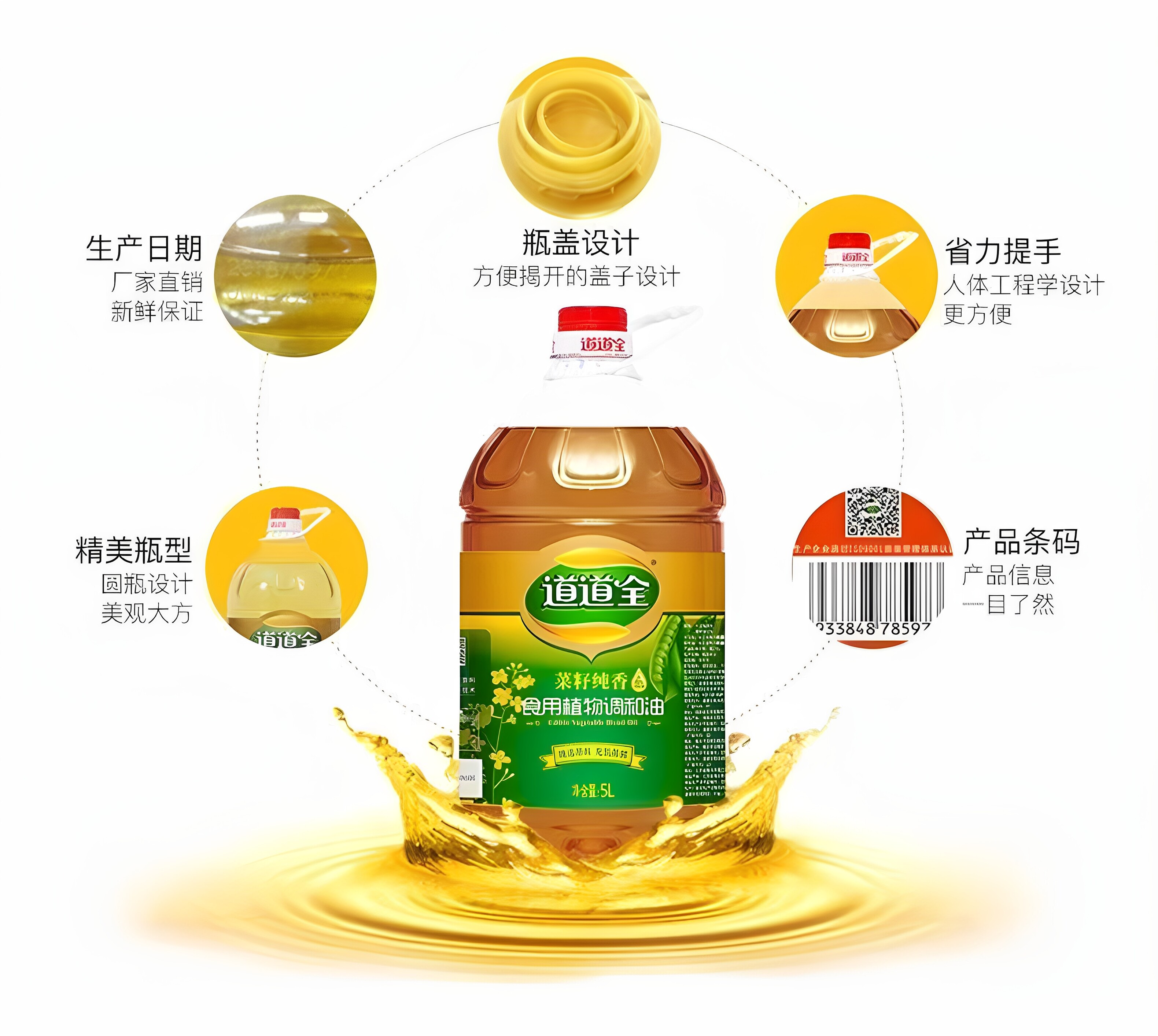 安享好物 安享B级调和油-道道全菜籽纯香调和油 国标