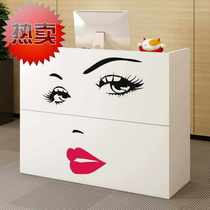 Supermarket cashier shop small simple front desk reception desk clothing store counter beauty salon cashier table bar