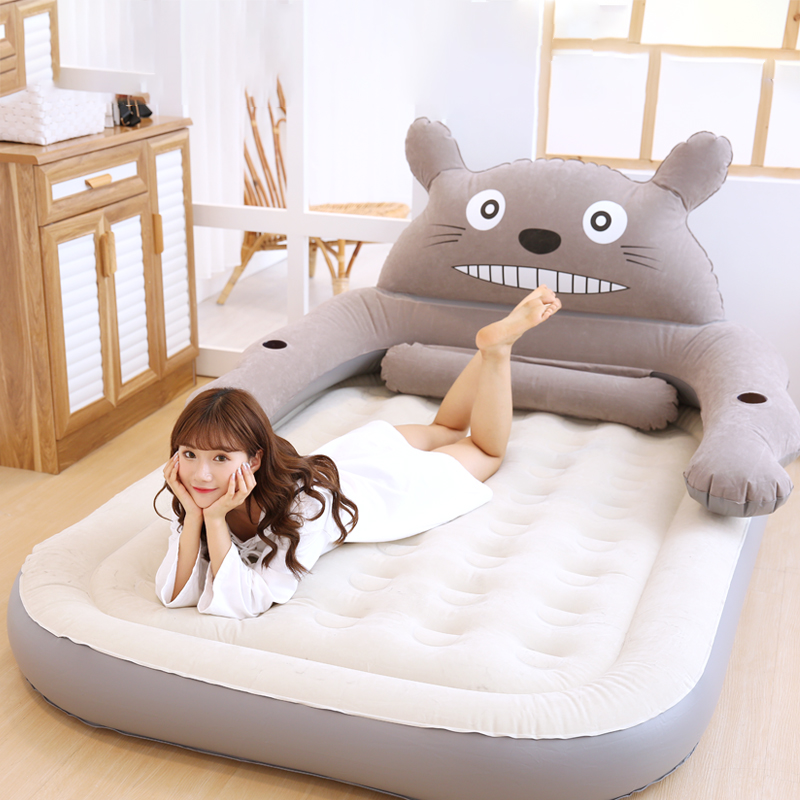 My Neighbor Totoro Air Cushion Bed Lazy Bed Cartoon Cute Punch Bed Plus Double Single Household Air Cushion Sofa Bed Dual Purpose