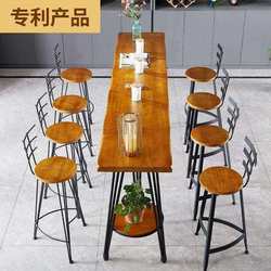 북유럽 홈 바 테이블 간단한 벽걸이 형 작은 워터 바 바 긴 높은 테이블 카페 테이블 단단한 테이블과 의자