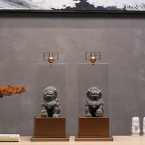 New Chinese lion decoration Zen desk Home living room Study desk Room entrance Wine cabinet Soft decoration