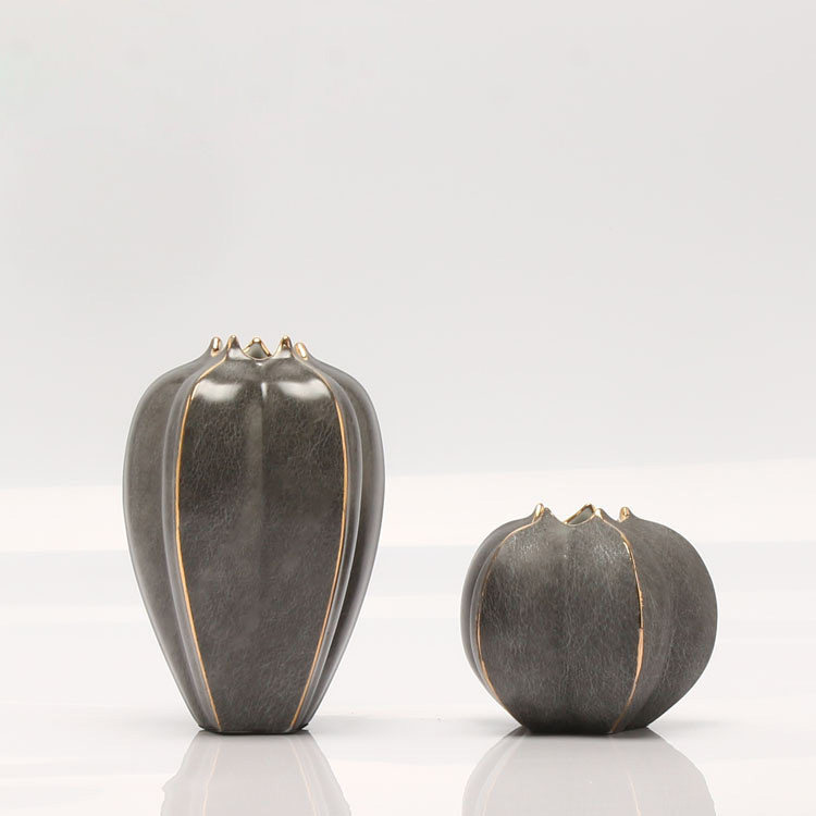 Modern light luxury new Chinese creative ceramic countertop small vase decoration model living room TV cabinet wine cabinet decoration