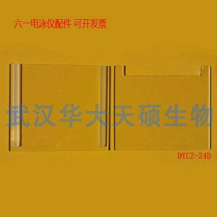 六一电泳配件 DYCZ-24DN垂直蛋白电泳槽/制胶玻璃板/电泳胶板梳子