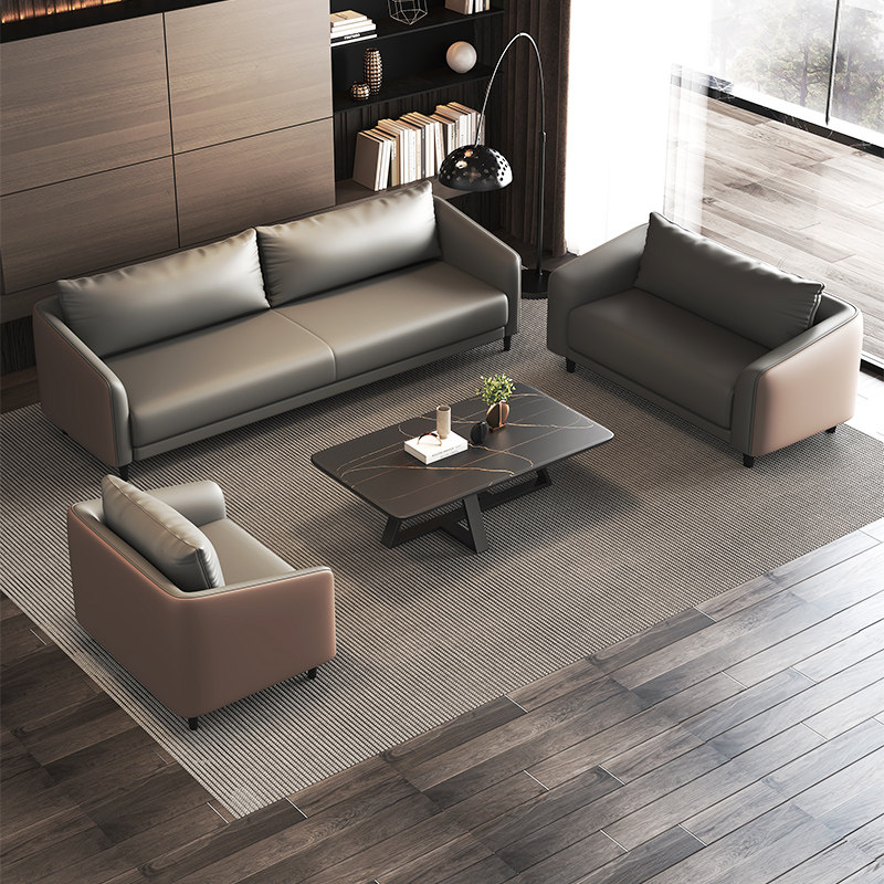Brief Modern Sofa Office Business Reception Guest Room Office Sofa Manager Room Lounge Sofa Trio-Taobao