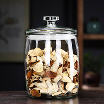 With cover food grade storage tank Five cereals Cereals Bottle of Dried Orange Peel Storage Tank Tea Cake Large Tea Leaf Jars Sealed Glass Bottles